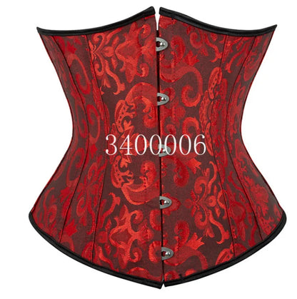Caudutas Women  Corset Sexy Lingerie Mini Corset Cupless  Costume Plus Size Red
